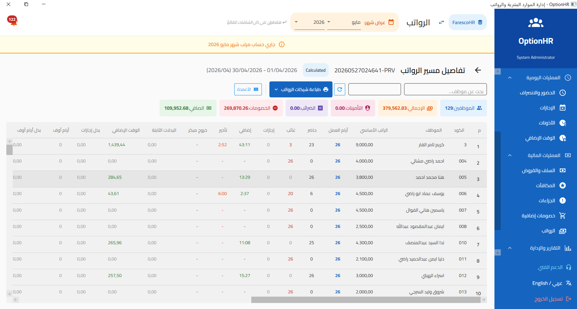 الرواتب